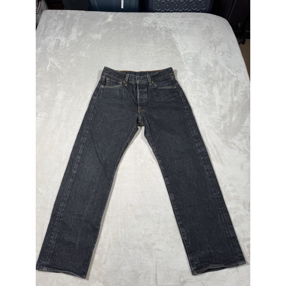 Levis 501xx Jeans Mens Size 31x30 (Fit 28x26) Black Button Fly MINT